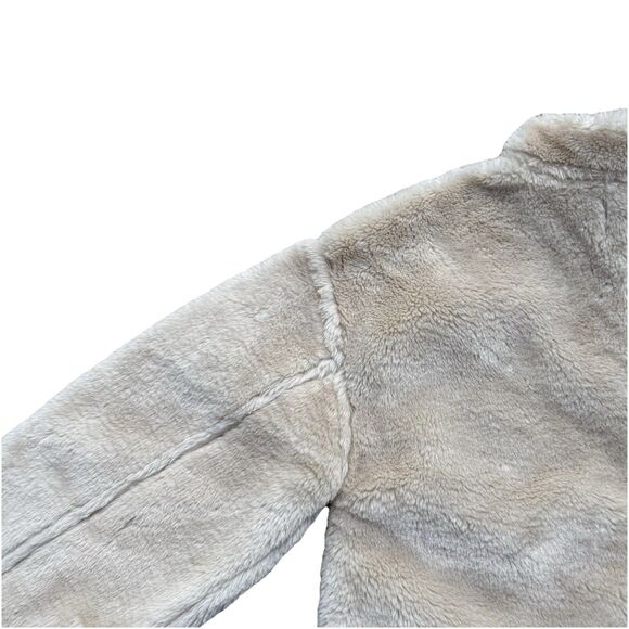 Jason Wu Zip NWT $138 LARGE! Oversize Pullover Jacket Faux Fur Leather Fall Warm - Picture 8 of 13